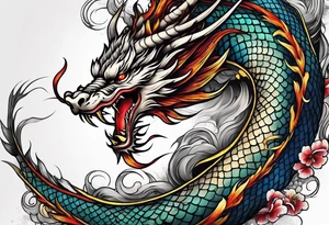 chinese dragon tattoo idea