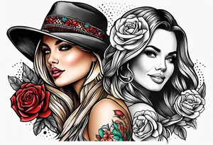 Female country music tattoo idea