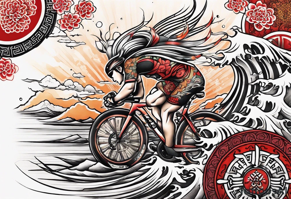 triathalon tatoo tattoo idea