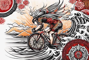 triathalon tatoo tattoo idea