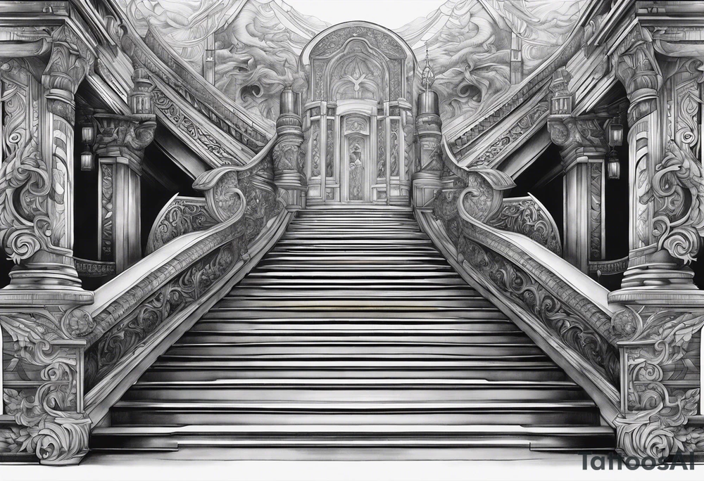 Valhalla stairs tattoo idea