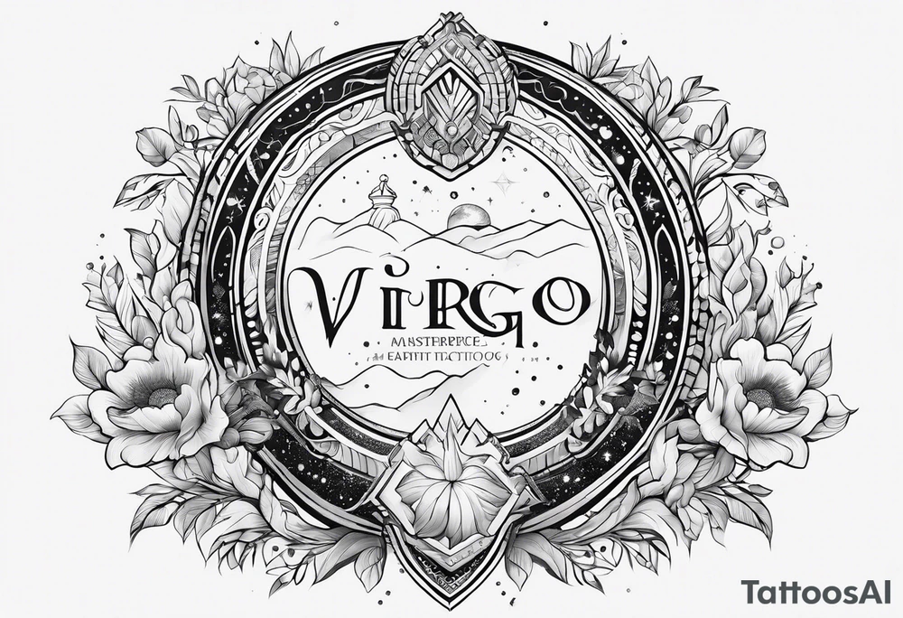 Virgo,  mercury  earth element tattoo idea