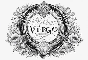 Virgo,  mercury  earth element tattoo idea