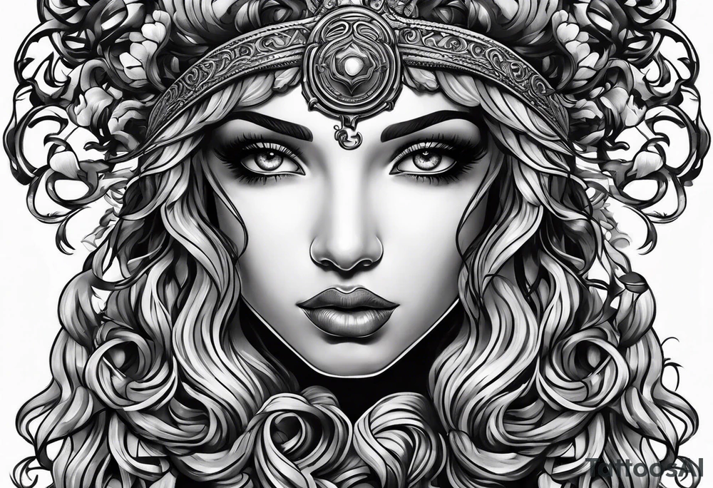 Medusa looking into you tattoo idea