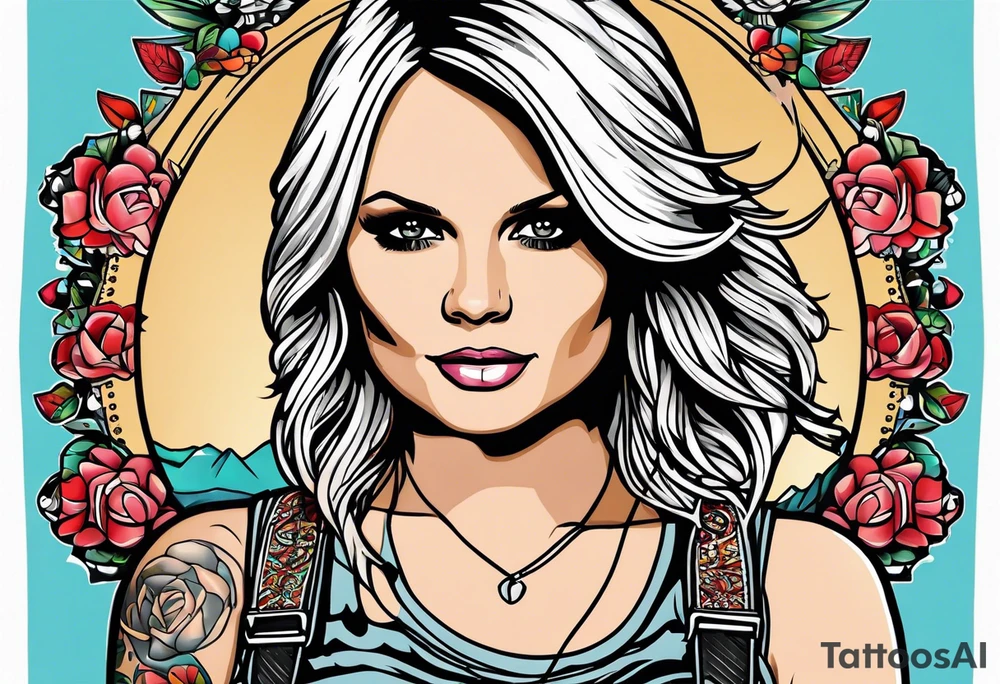 Miranda lambert with microphone tattoo idea