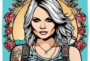Miranda lambert with microphone tattoo idea