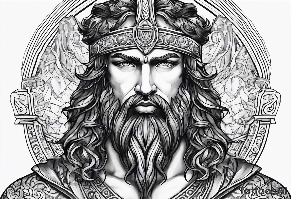 the greek god melitus embodying masculinity tattoo idea