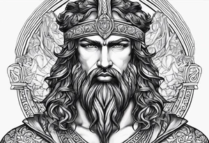 the greek god melitus embodying masculinity tattoo idea