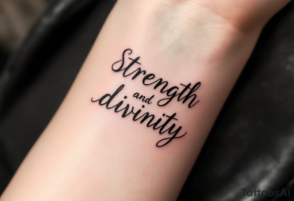 STRENGTH
DIVINITY tattoo idea