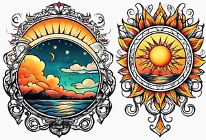 sun tattoo idea