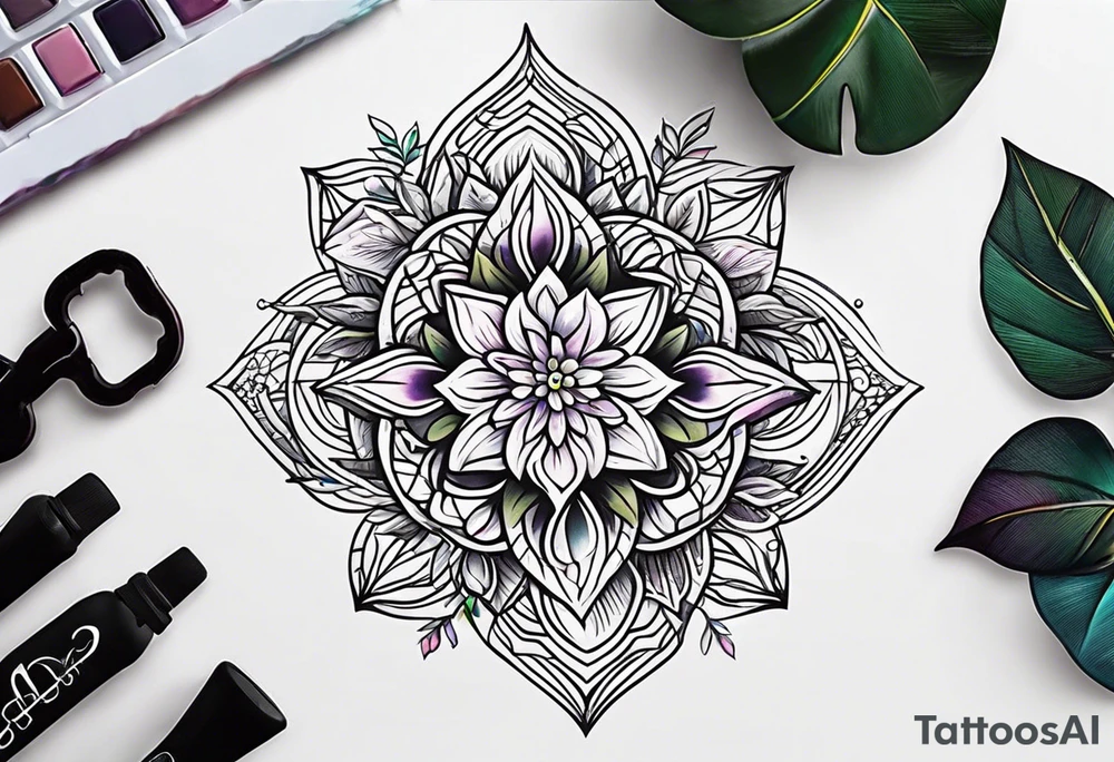 Beautiful wedding tattoo idea