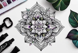 Beautiful wedding tattoo idea