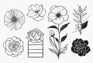 dainty, harmony, feminine, minimalist, fine line, no people tattoo idea