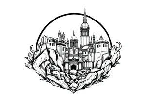 city of 
Atlantis tattoo idea