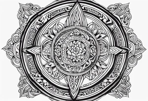 Armenian eternity symbol tattoo idea