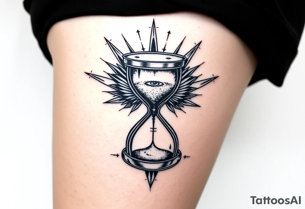 hourglass tattoo idea