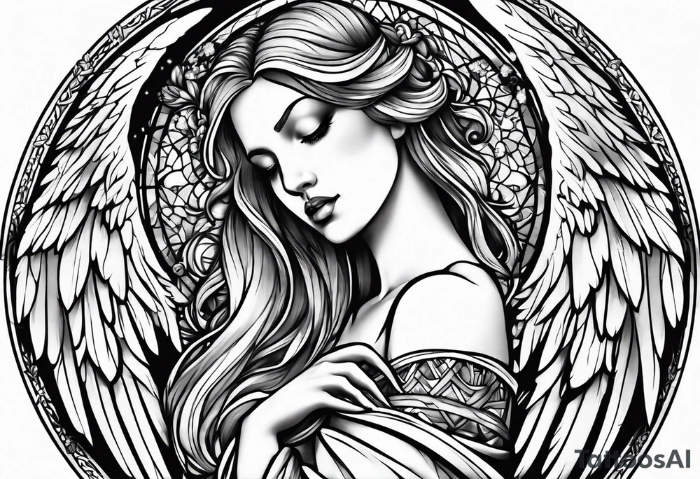 Angel tattoo idea