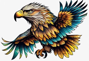 Halb löwe halb adler tattoo idea