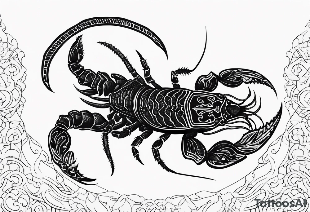 borneo scorpion tattoo idea