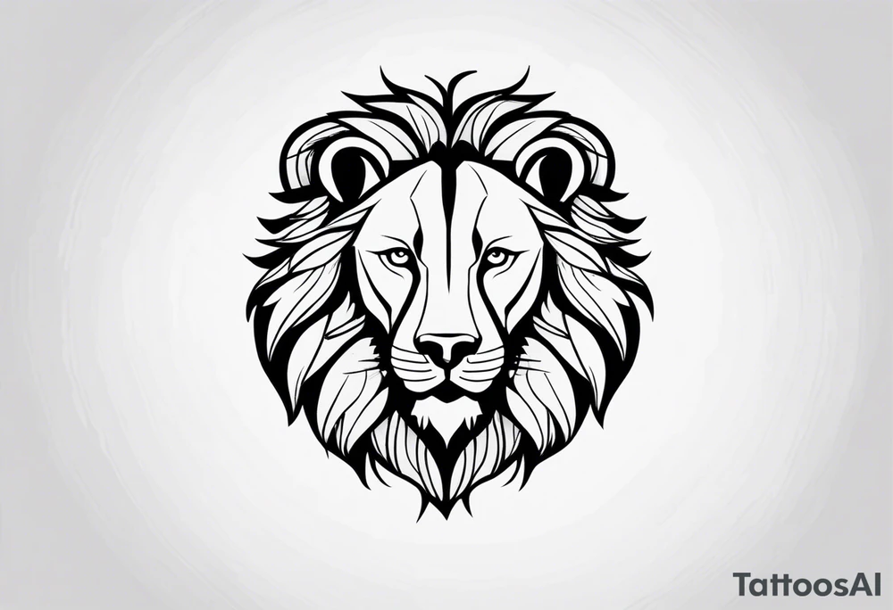 Lion,  wolf, tattoo idea