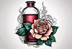 Rose 
Meer 
Flasche 
Dornen 
Seil
Kerze tattoo idea