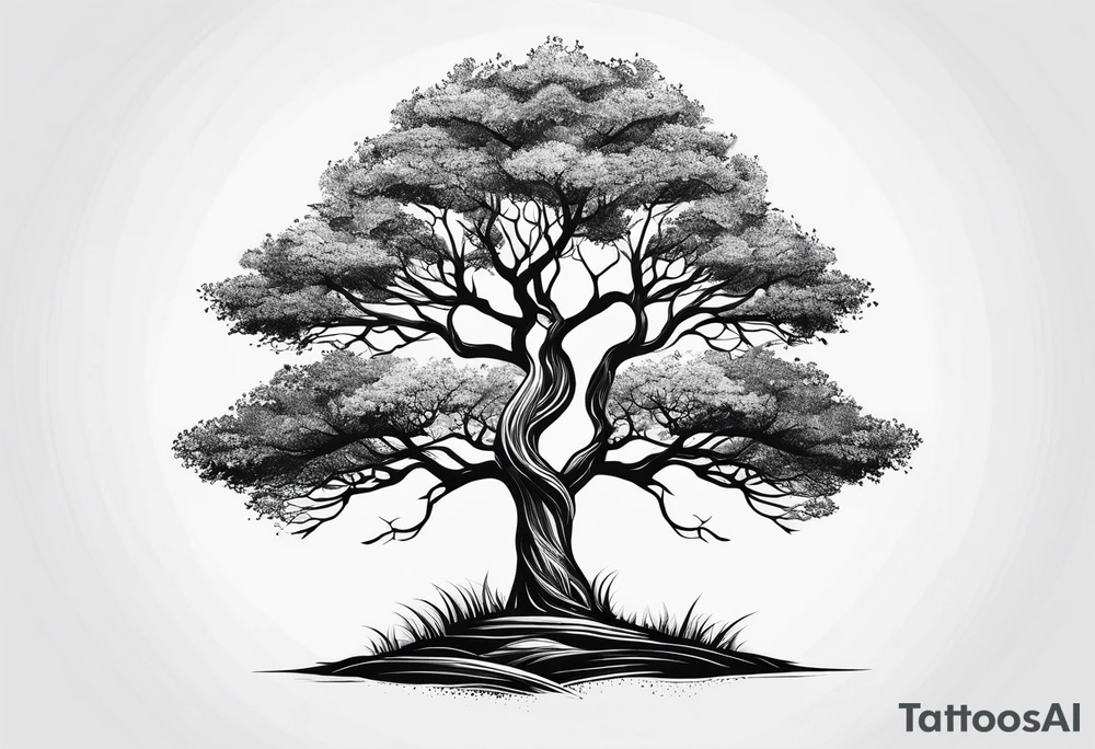 Simple tree tattoo idea