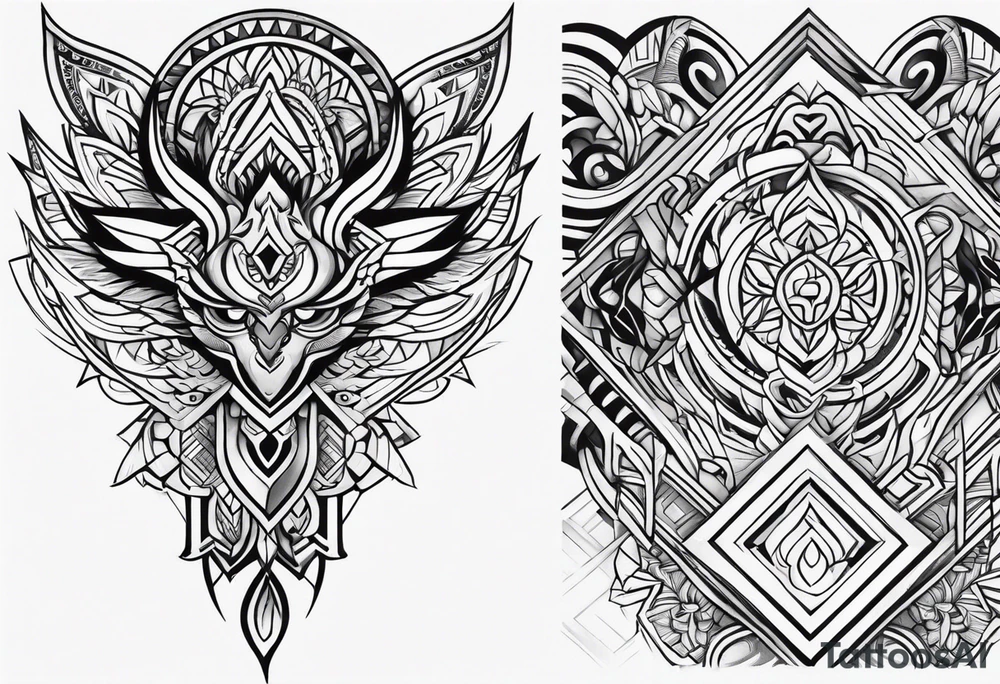 Cover Up Tribal tattoo idea