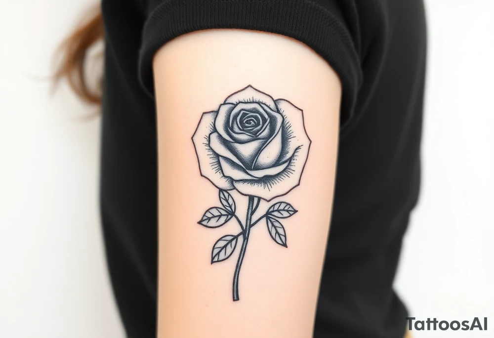 rose tattoo idea