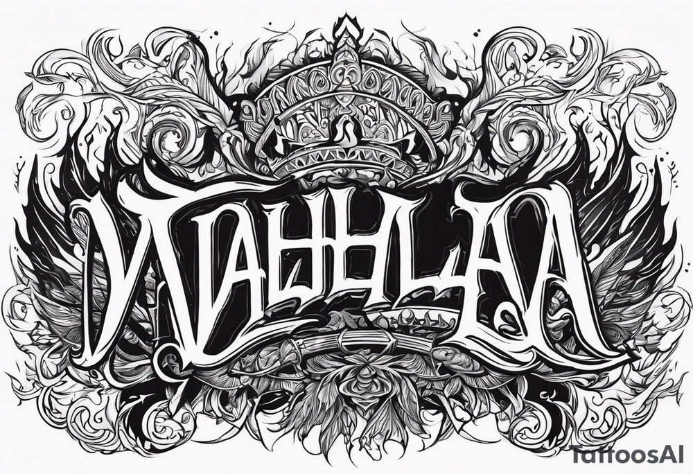 valhalla funeral on fire tattoo idea