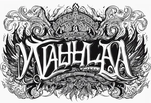 valhalla funeral on fire tattoo idea