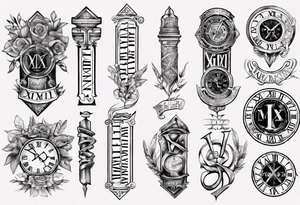 roman numerals tattoo idea
