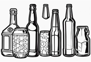 BEER BOOTLE tattoo idea
