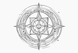 fortitude, fortitude, intelligence, intuition tattoo idea