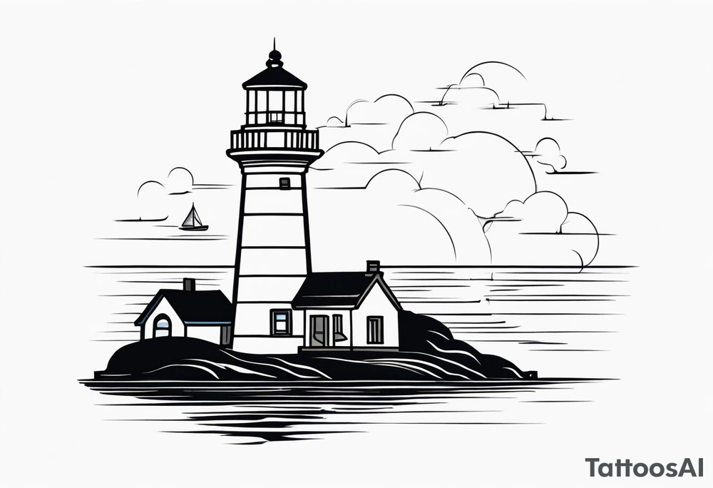 lighthouse tattoo idea