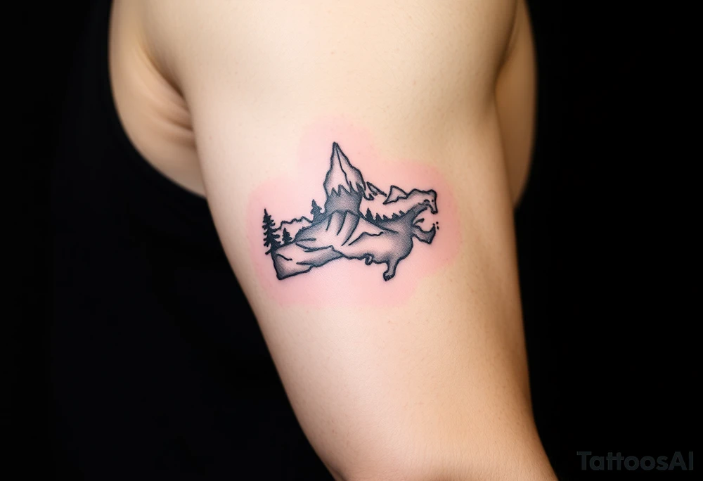 small canadian nature themed tattoo idea