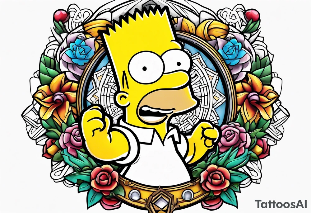 Bart Simpsons tattoo idea