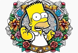 Bart Simpsons tattoo idea