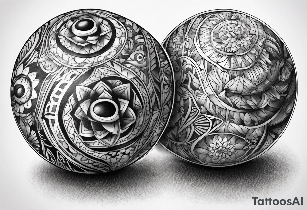 Dick and balls tattoo idea