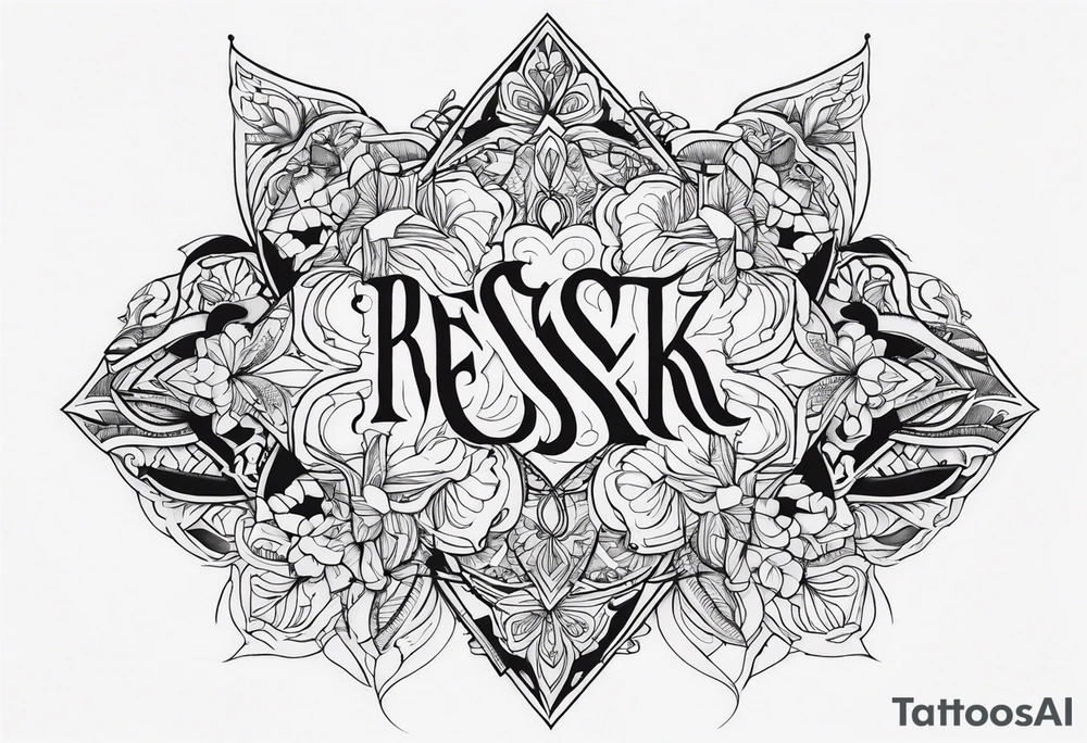 Word RESK tattoo idea
