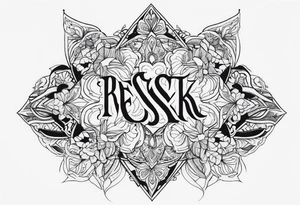 Word RESK tattoo idea