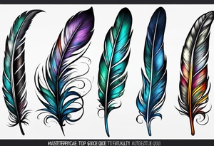 Goose feather tattoo idea