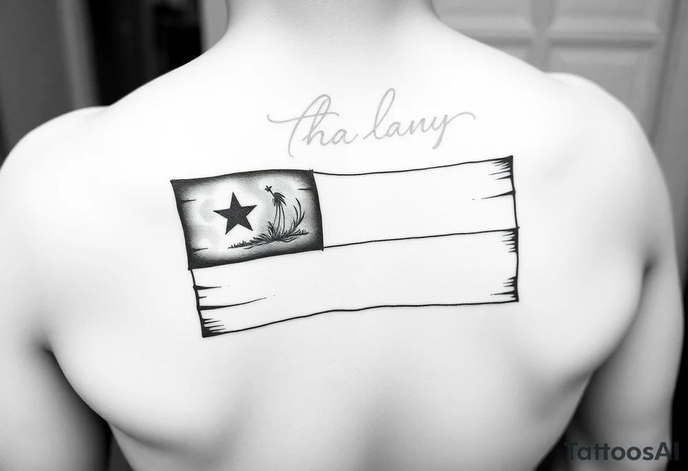 Palauan flag tattoo idea