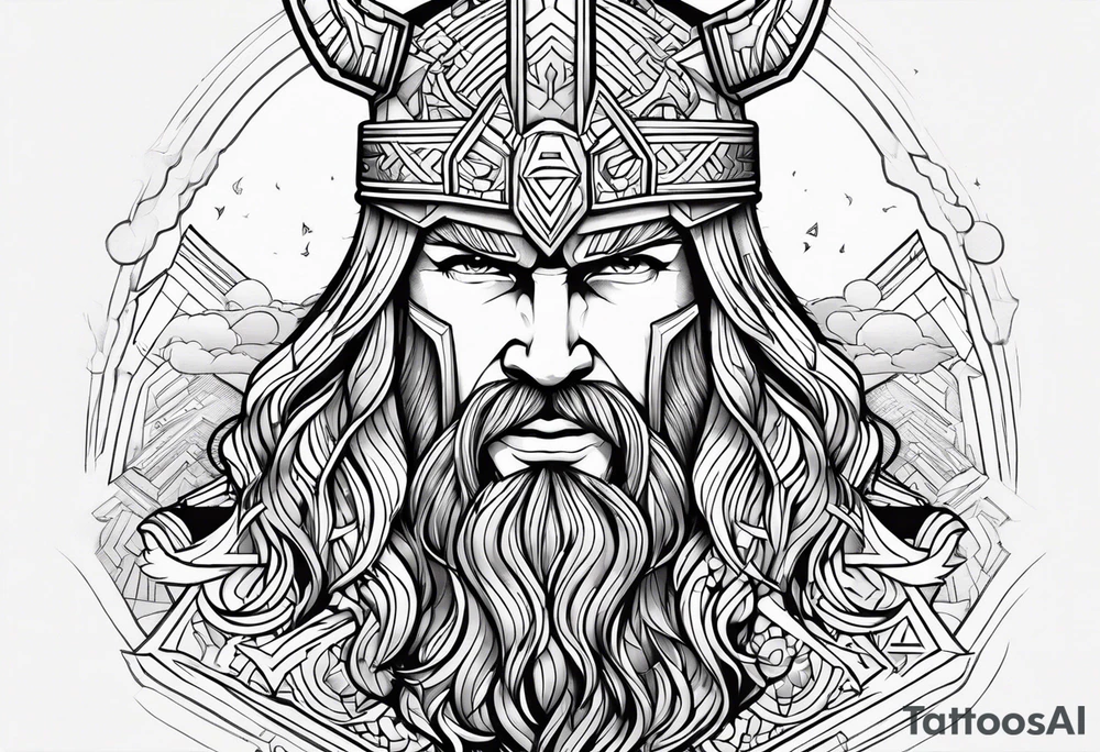 Rainbow and thor tattoo idea