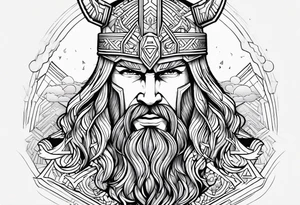 Rainbow and thor tattoo idea