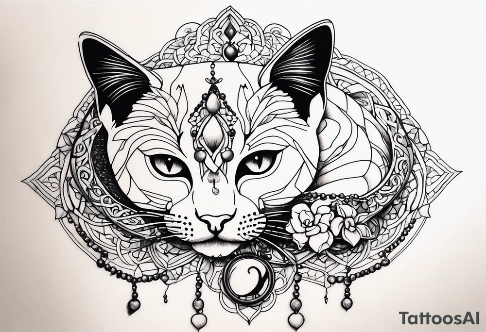 prayerbeads, cat, tattoo idea
