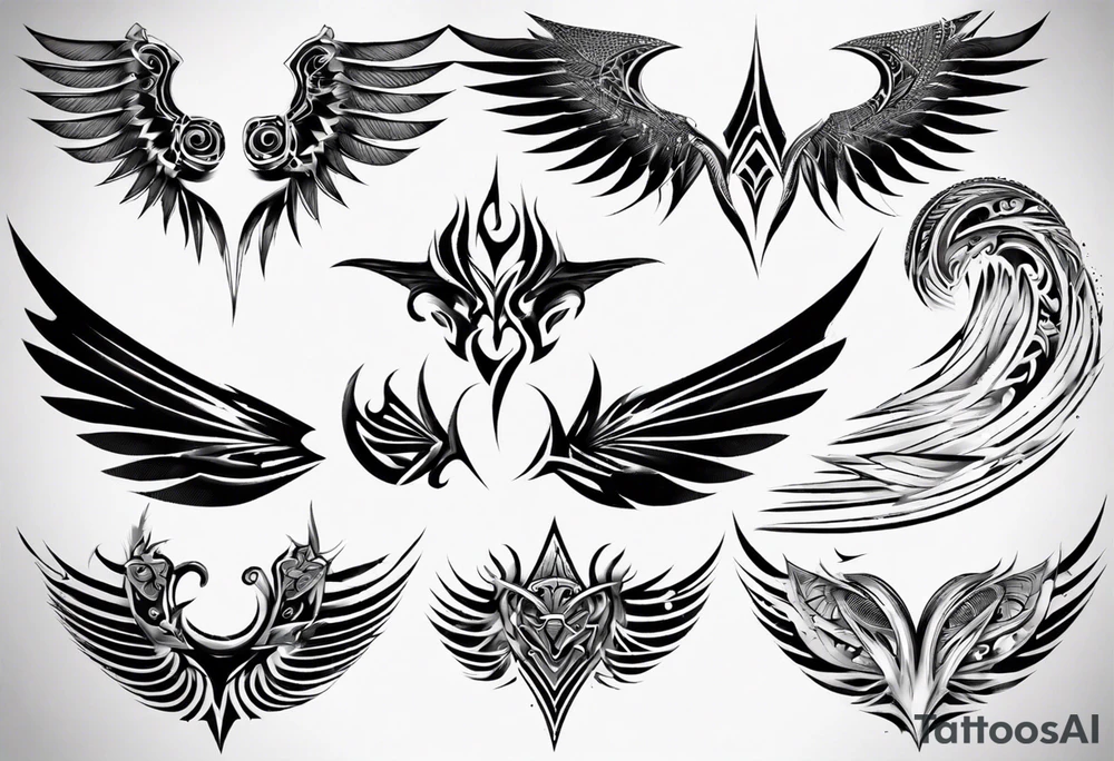 Wing
Texture
Holes
Sharp tattoo idea
