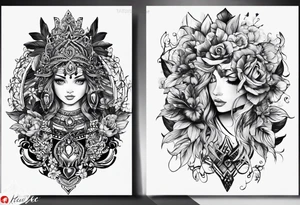 Tattoo for my daughters born 12-3-2010 07-16-2013 01-25-2019 07-13-2020 tattoo idea