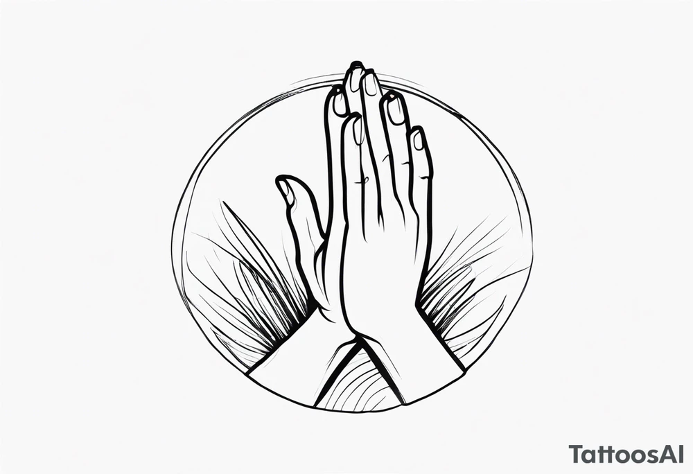 PRAYING HAND tattoo idea