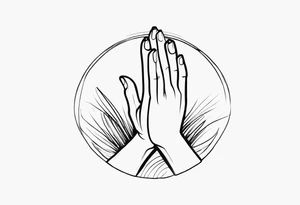 PRAYING HAND tattoo idea