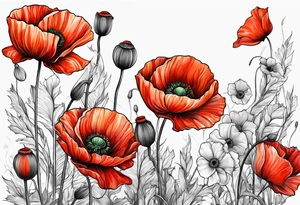 Poppy flower, 12/21/2006 tattoo idea
